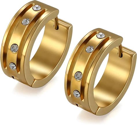 Pendientes de Oro y Diamantes de Lujo para Hombre 